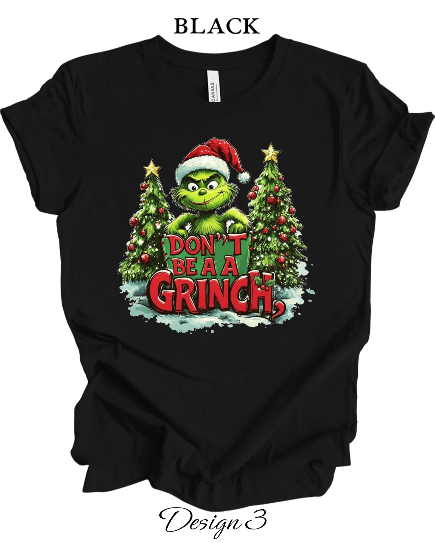 Custom Tee Unisex Crew Neck T-Shirts | Christmas Funny Grinch Inspired Tee