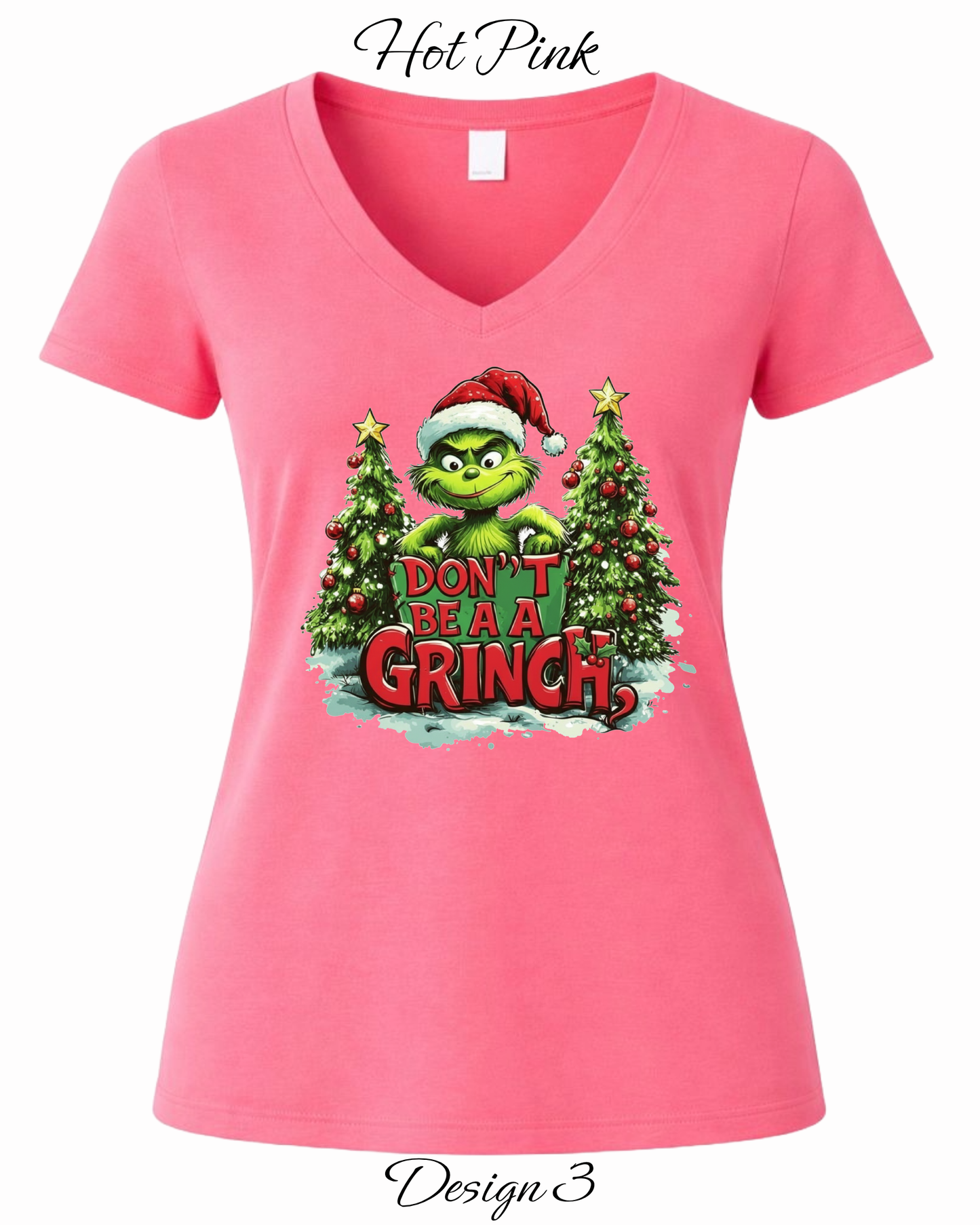 Custom Women's Tank Tops & Tees | Christmas Funny Grinch Inspired Tee