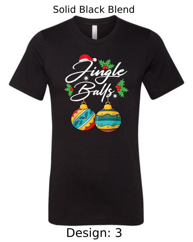 Shirts Men's Customized T-Shirts | Christmas Jingle Balls Themed Tee