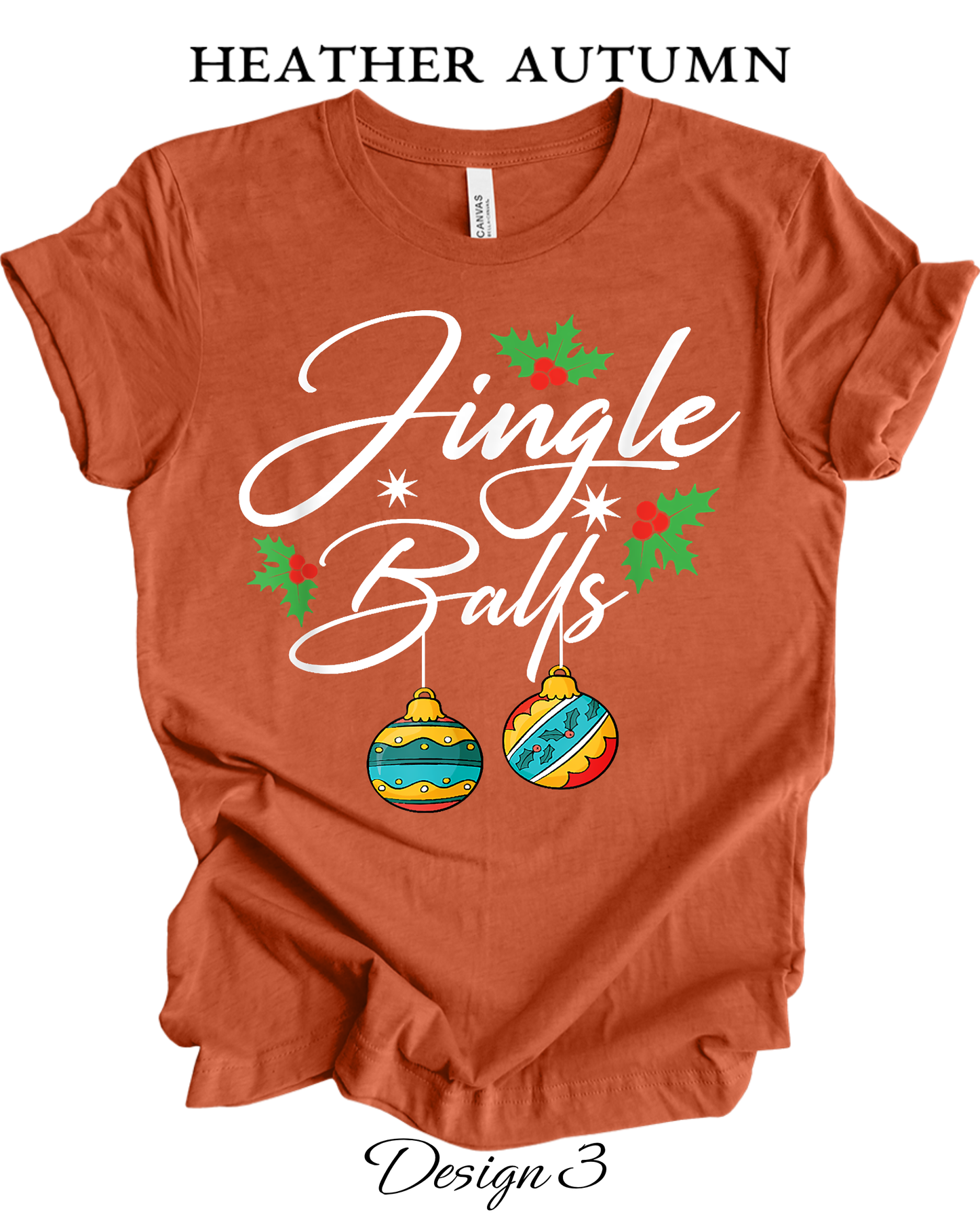 Custom Tee Unisex Crew Neck T-Shirts | Christmas Jingle Balls & Tinsel Tits Inspired Tee