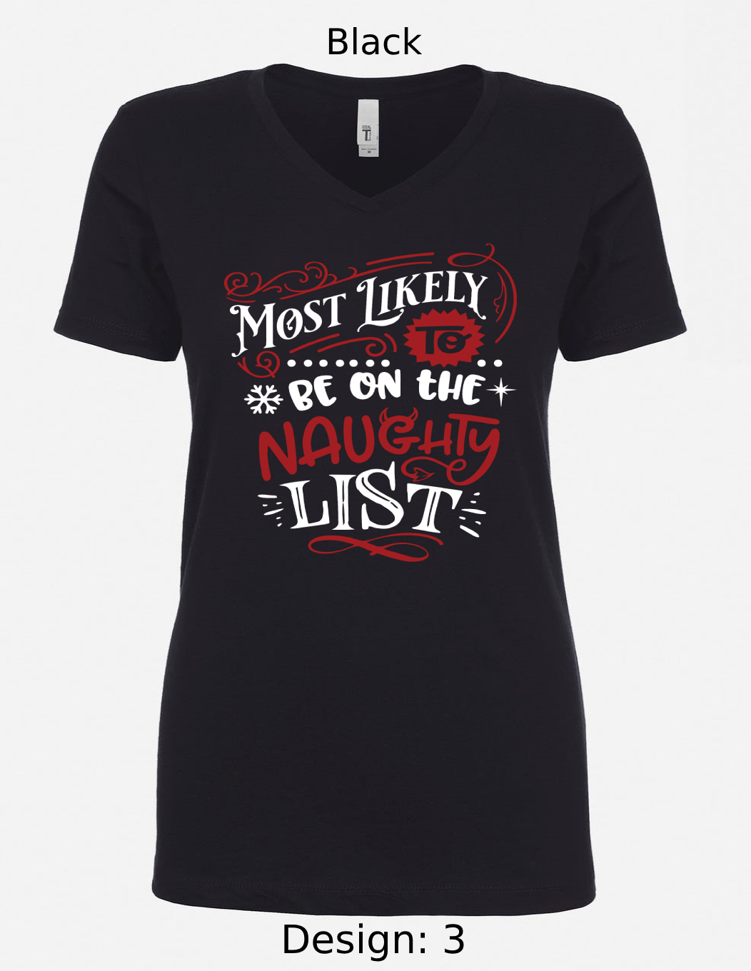 Shirts Women's Customized Tank Tops & Shirts | Christmas Funny Most Likely To Themed Tee
