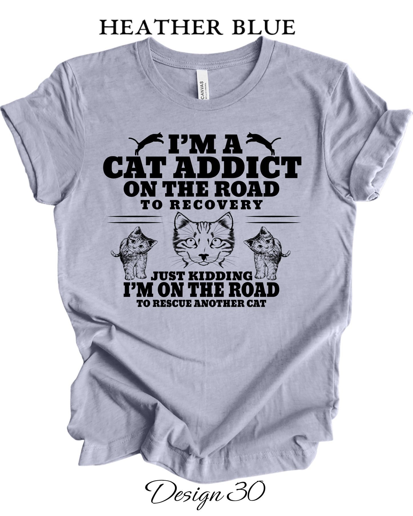 Custom Tee Unisex Crew Neck T-Shirts  | Cat Inspired Tee