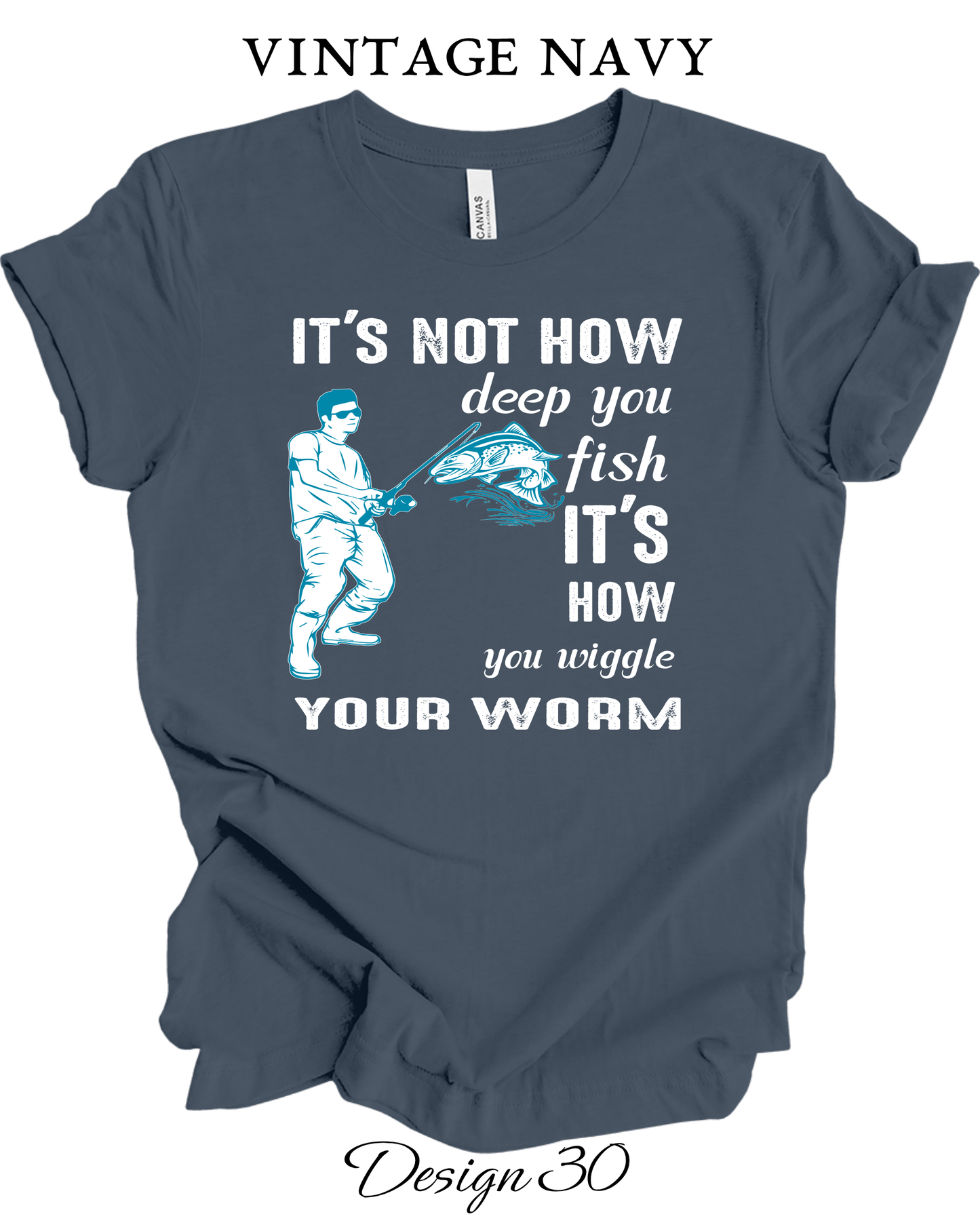 Custom Tee Unisex Crew Neck T-Shirts | Fishing Inspired Tees