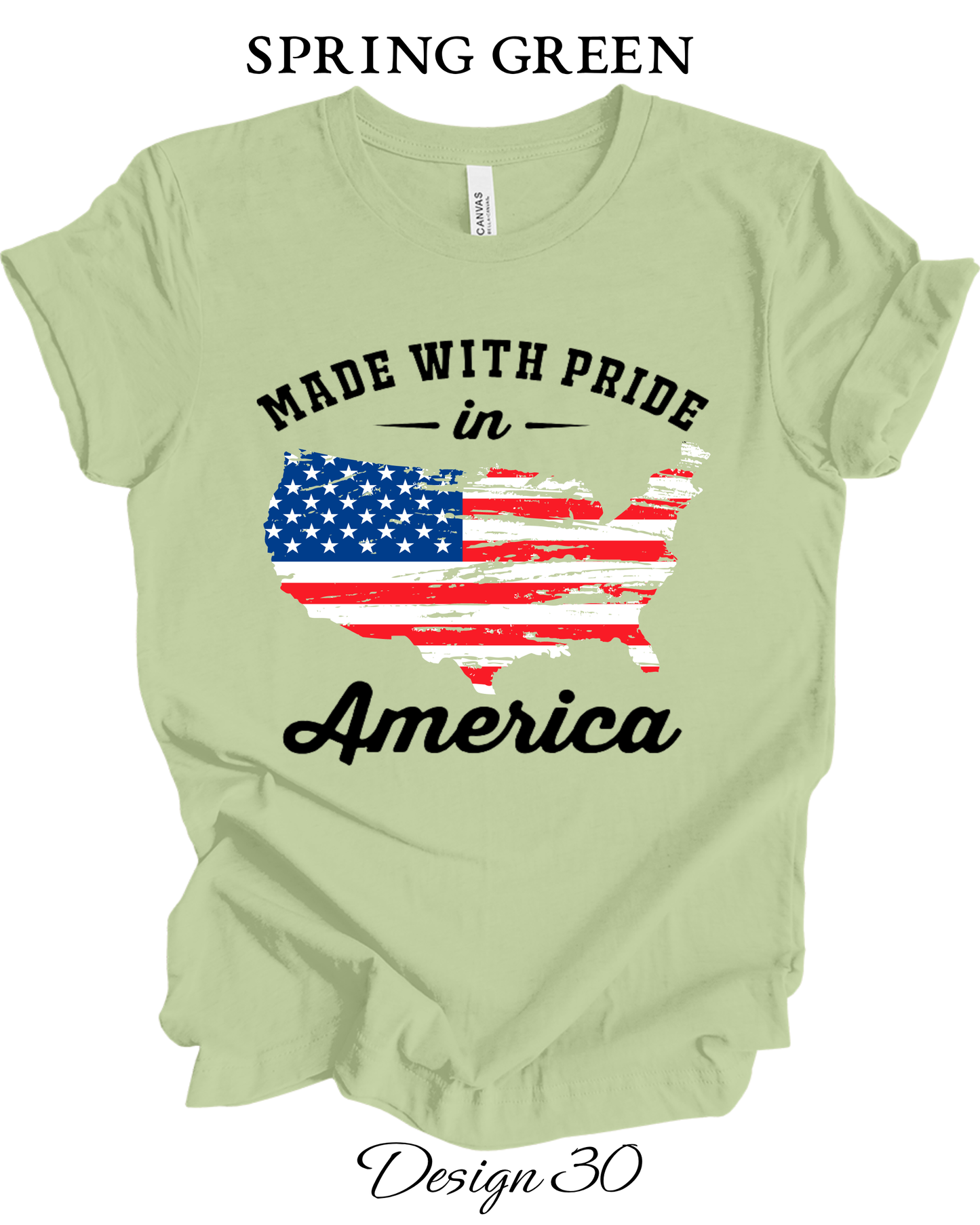 Custom Tee Unisex Crew Neck T-shirts | Patriotic Inspired Tee