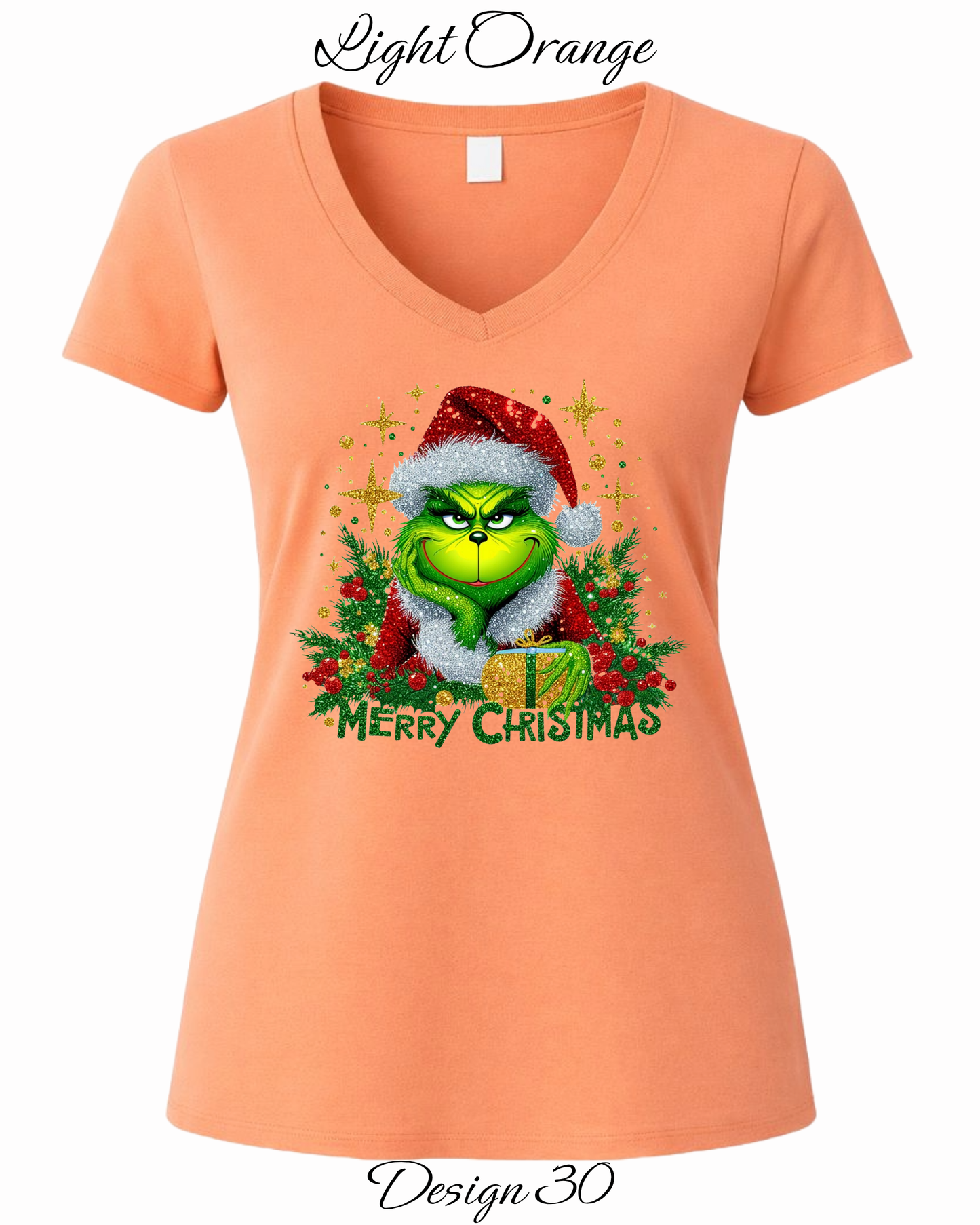 Custom Women's Tank Tops & Tees | Christmas Funny Grinch Inspired Tee