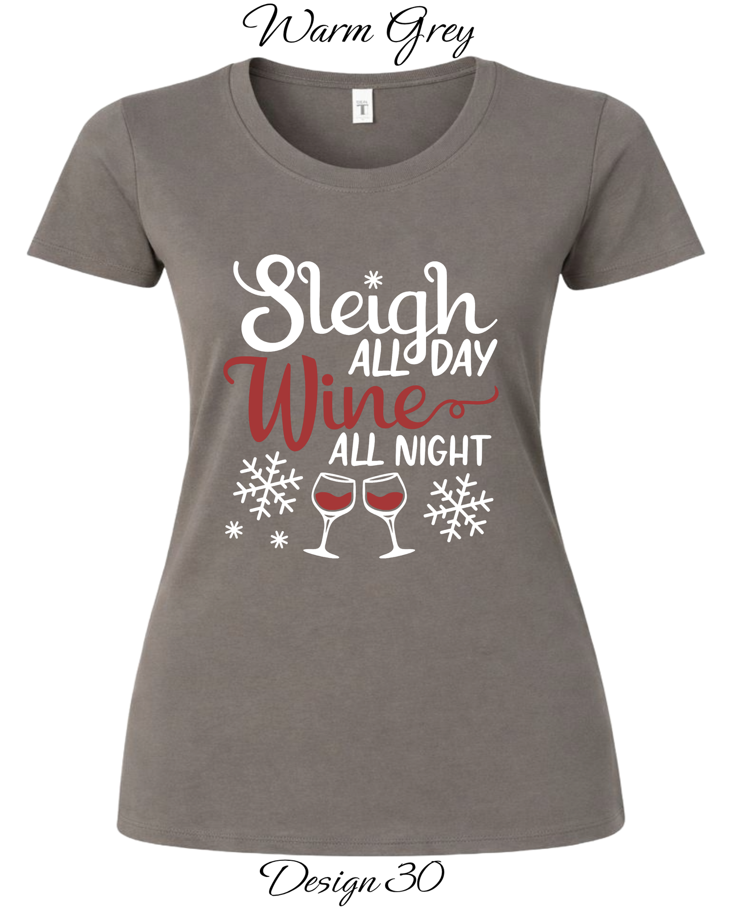 Custom Women's Tank Tops & Tees | Christmas Funny Drinking Inspired Tee