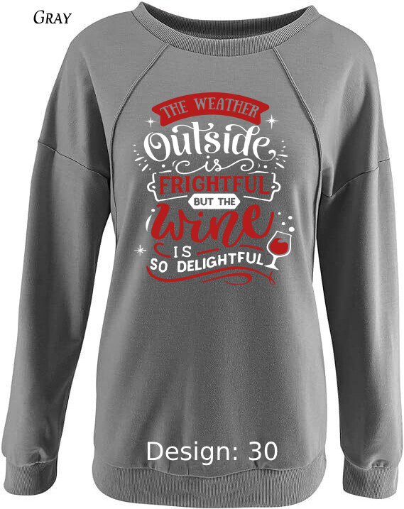 Sweatshirt Women's Christmas Funny Drinking Sweatshirt | Custom Sweatshirt
