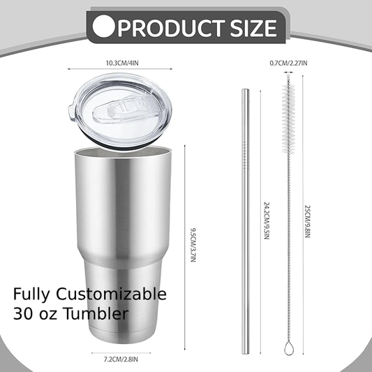 Custom Tumbler Personalized 30 oz Tumbler | Design Your Own Tumbler