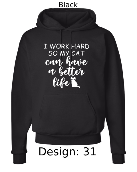 Unisex Cat Hoodie Sweatshirt | Custom Hoodie