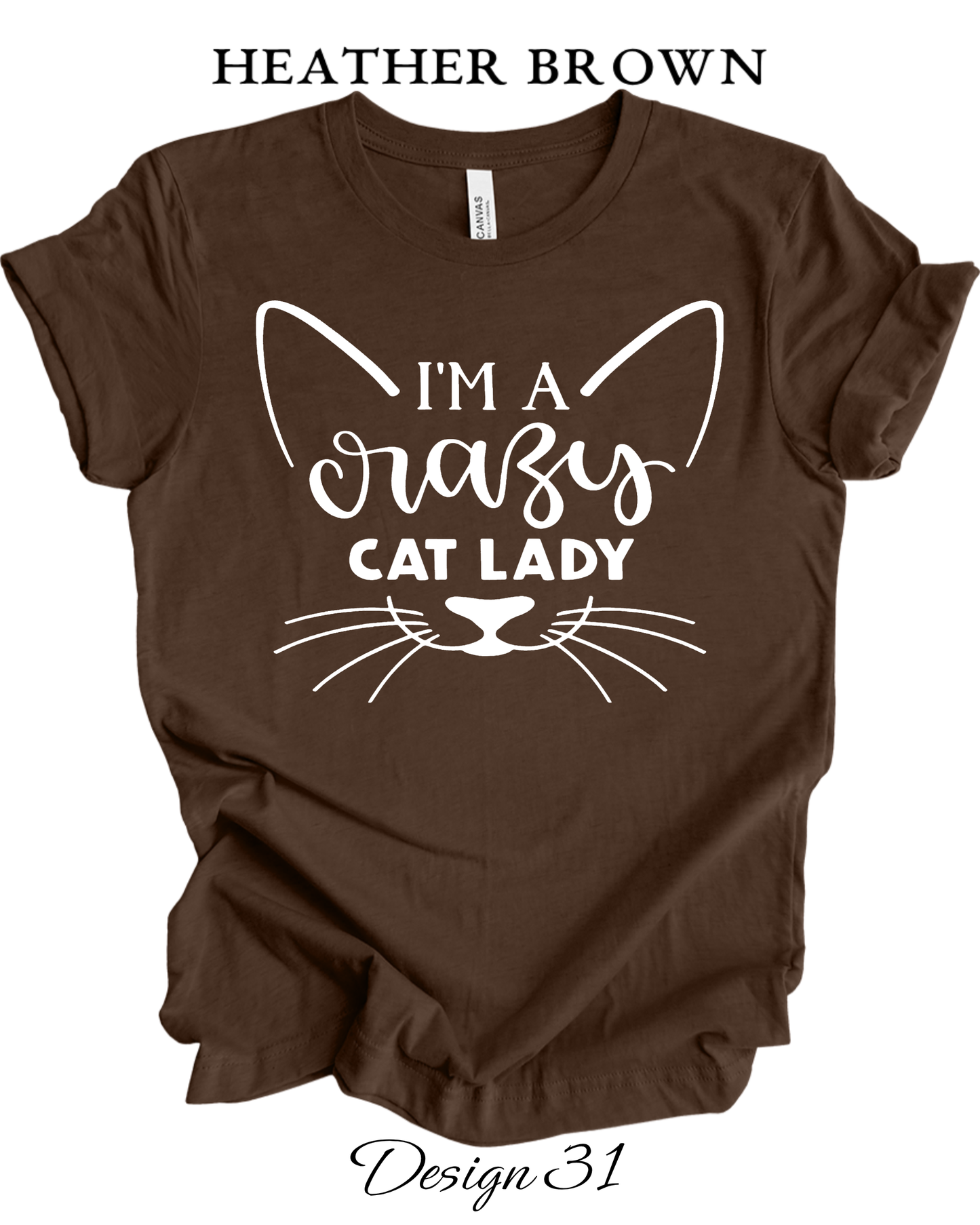 Custom Tee Unisex Crew Neck T-Shirts  | Cat Inspired Tee