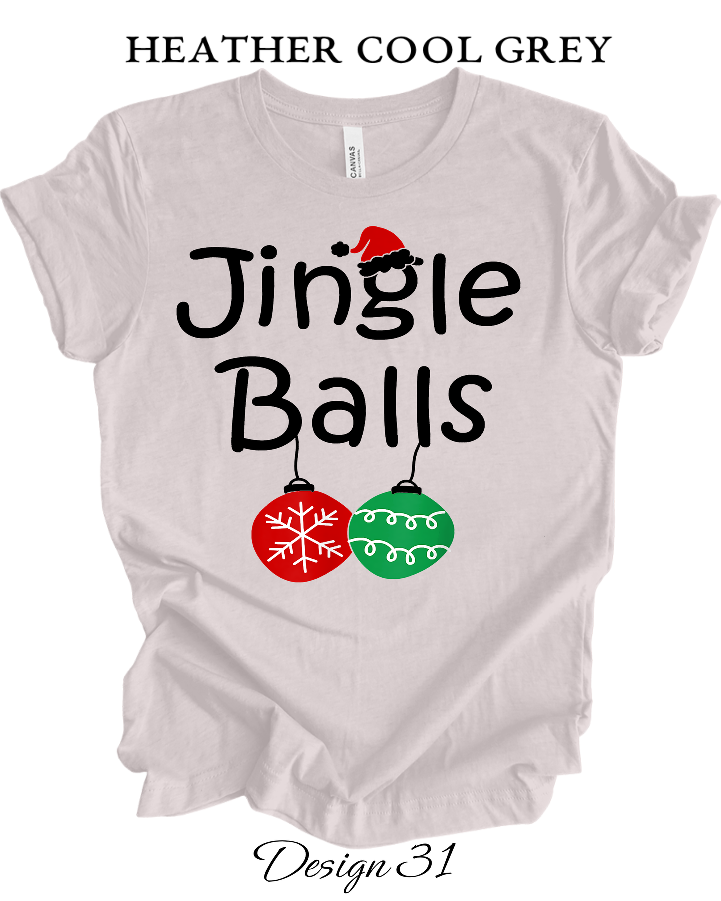 Custom Tee Unisex Crew Neck T-Shirts | Christmas Jingle Balls & Tinsel Tits Inspired Tee