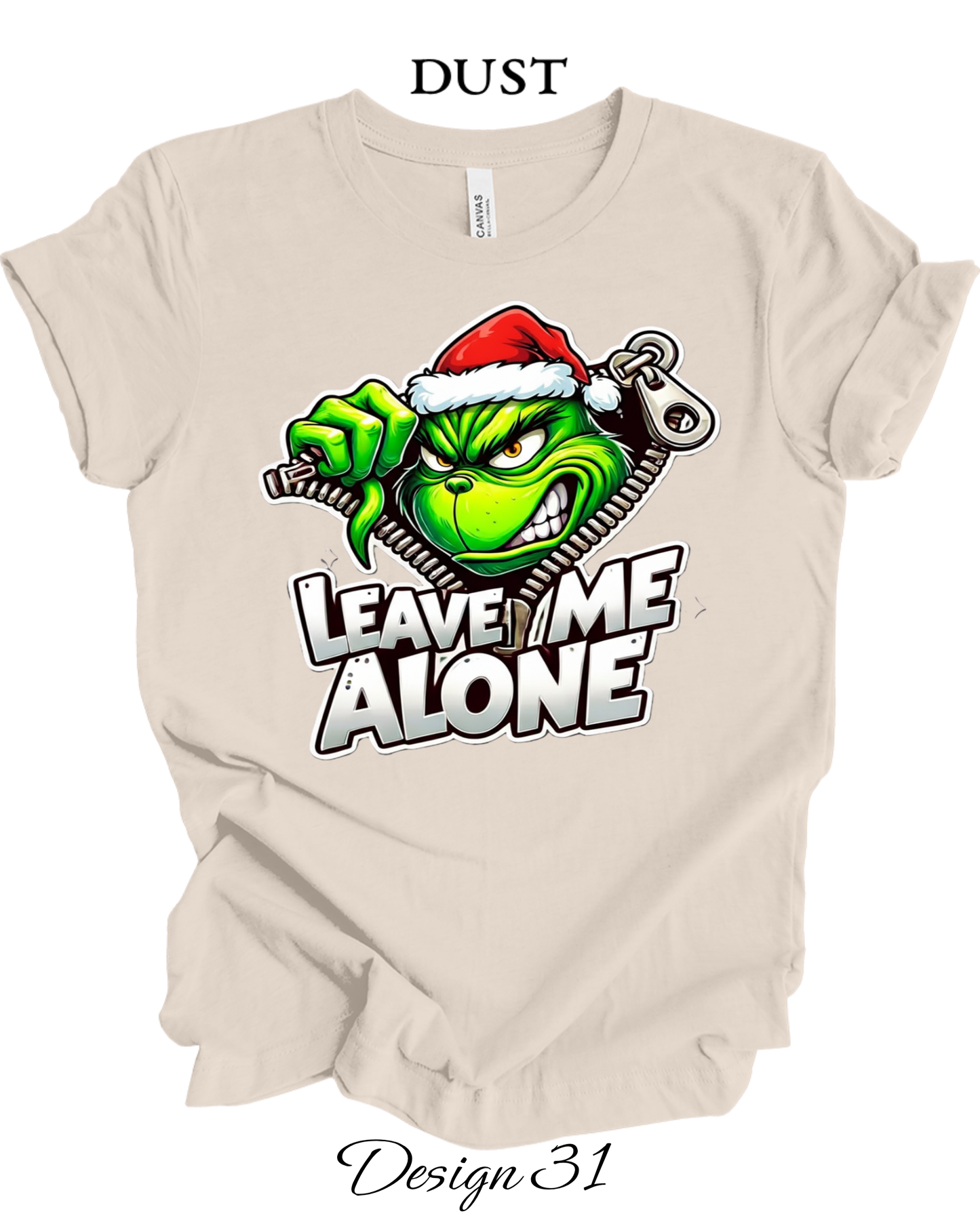 Custom Tee Unisex Crew Neck T-Shirts | Christmas Funny Grinch Inspired Tee
