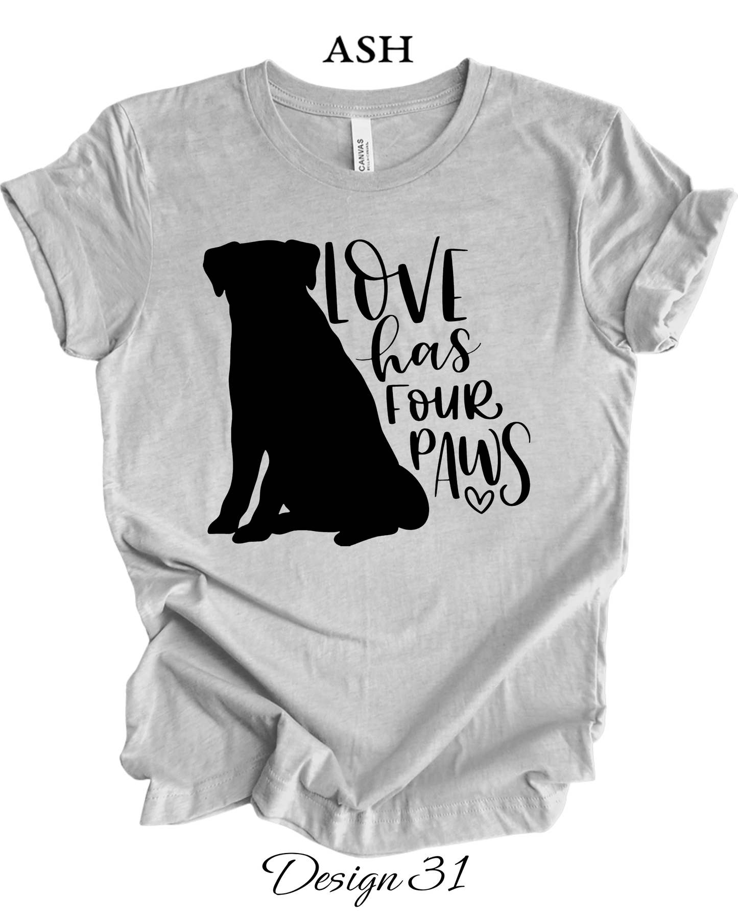 Custom Tee Unisex Crew Neck T-shirts | Dog Inspired Tee