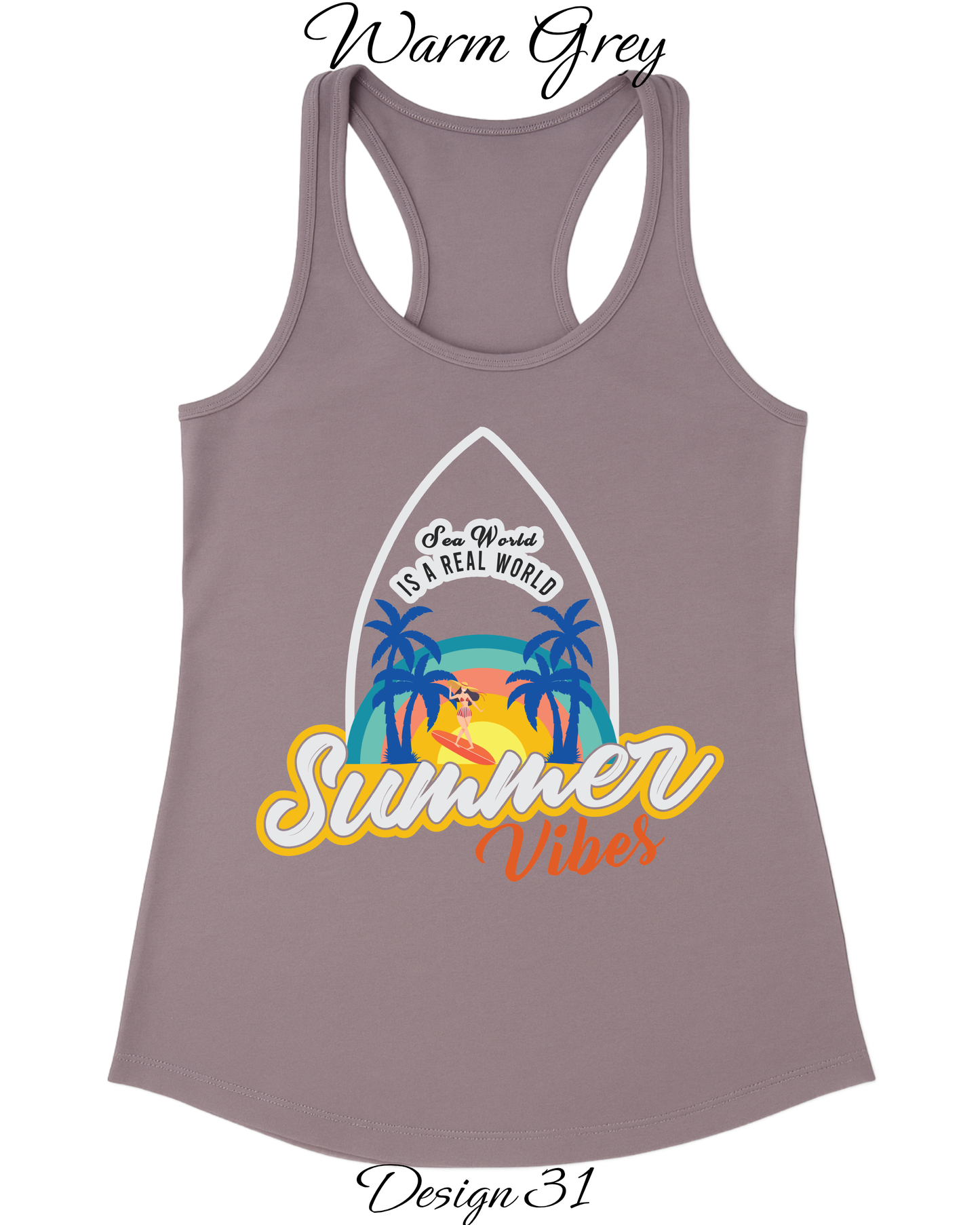Custom Women's Tank Tops & Tees | Summer, Surfing, & Sunshine Inspired Tee