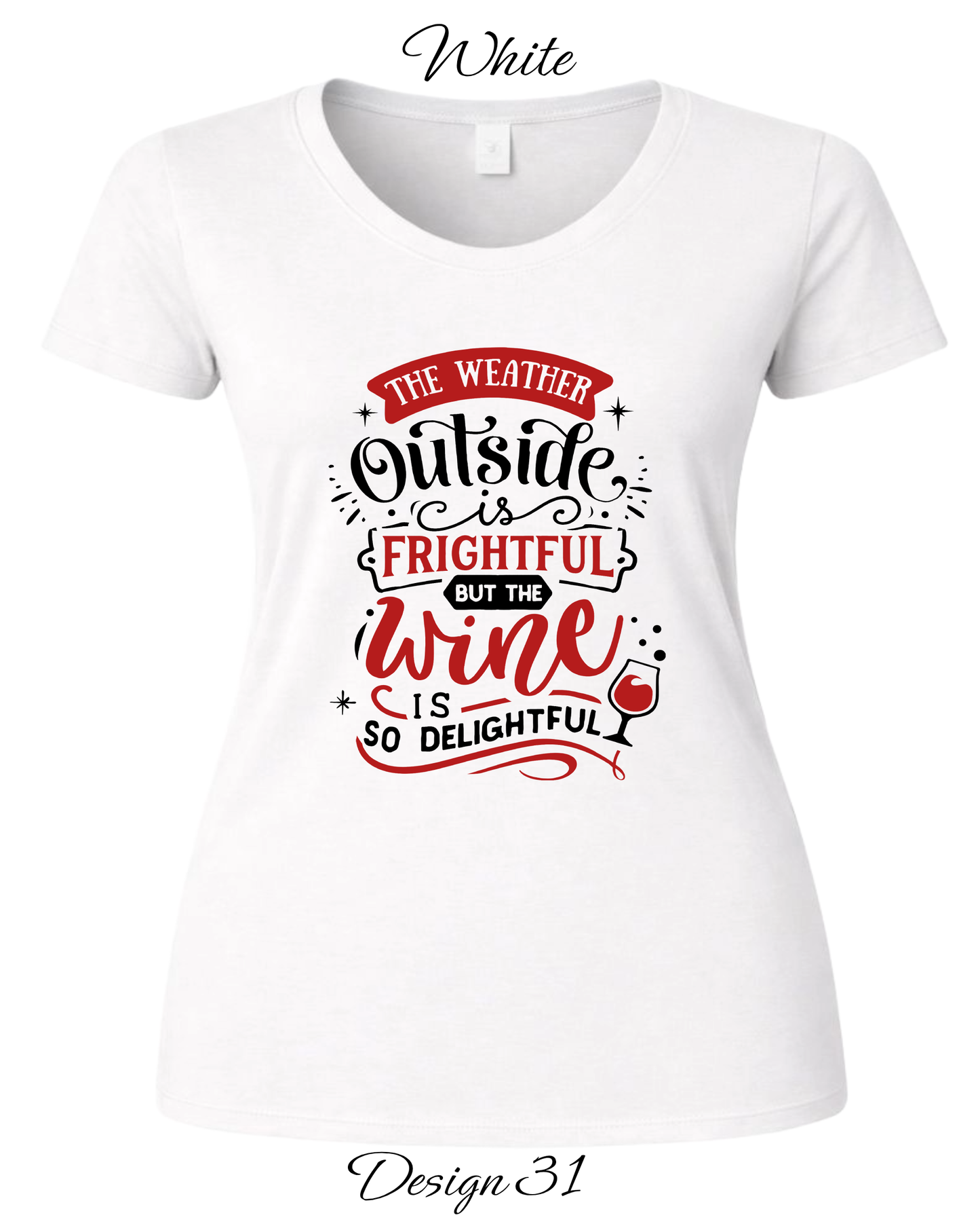 Custom Women's Tank Tops & Tees | Christmas Funny Drinking Inspired Tee