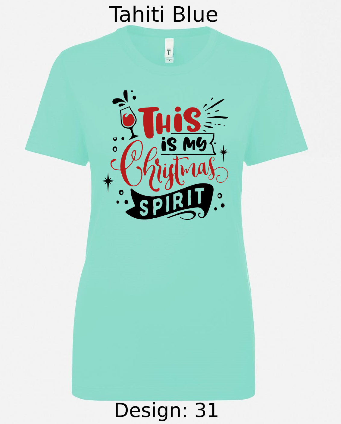 Shirts Women's Customized Tank Tops & Shirts | Christmas Funny Drinking Themed Tee