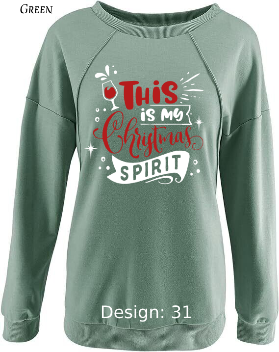 Sweatshirt Women's Christmas Funny Drinking Sweatshirt | Custom Sweatshirt