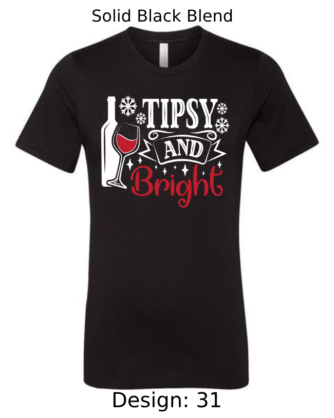 Shirts Men's Customized T-Shirts | Christmas Funny Drinking Themed Tee