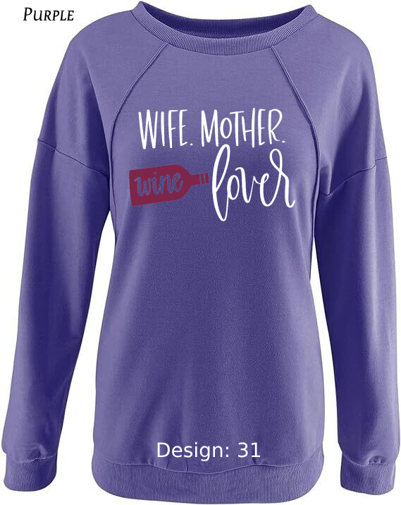 Sweatshirt Women's Wine Sweatshirt | Custom Sweatshirt