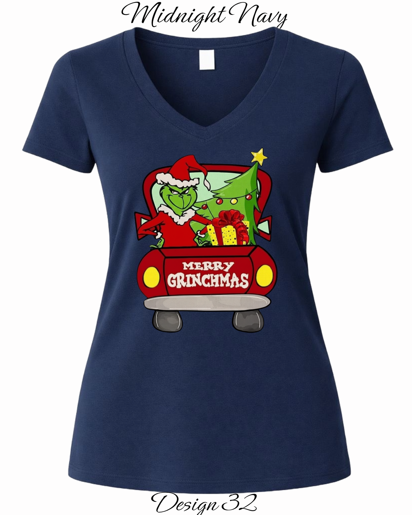 Custom Women's Tank Tops & Tees | Christmas Funny Grinch Inspired Tee