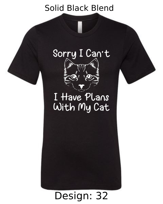 Shirts Men's Customized T-Shirts | Cat Themed Tee