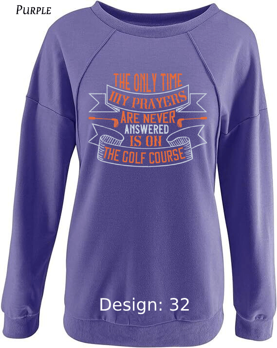 Sweatshirt Women's Golf Sweatshirt | Custom Sweatshirt