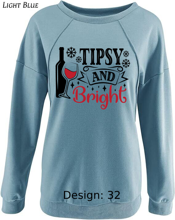 Sweatshirt Women's Christmas Funny Drinking Sweatshirt | Custom Sweatshirt