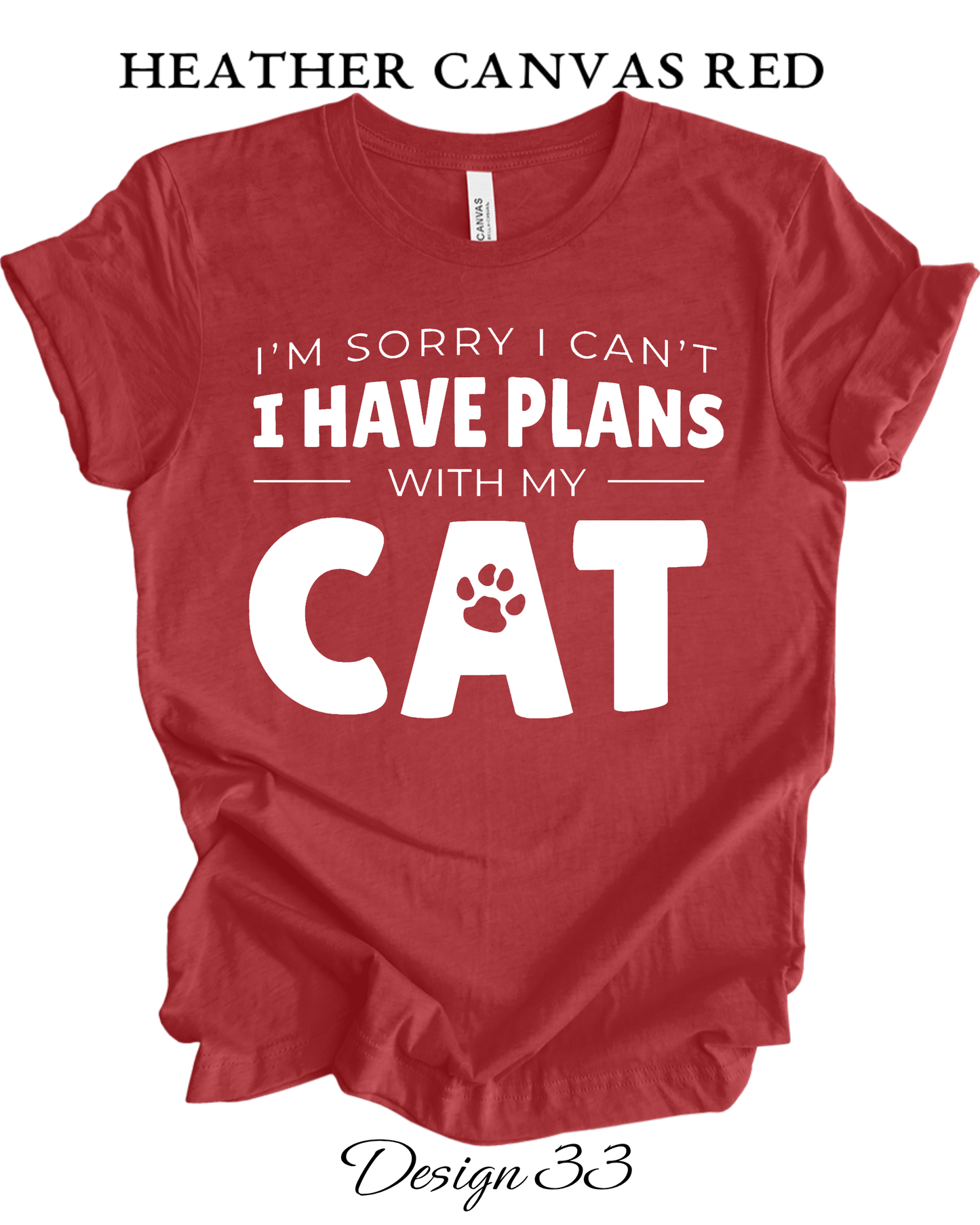 Custom Tee Unisex Crew Neck T-Shirts  | Cat Inspired Tee