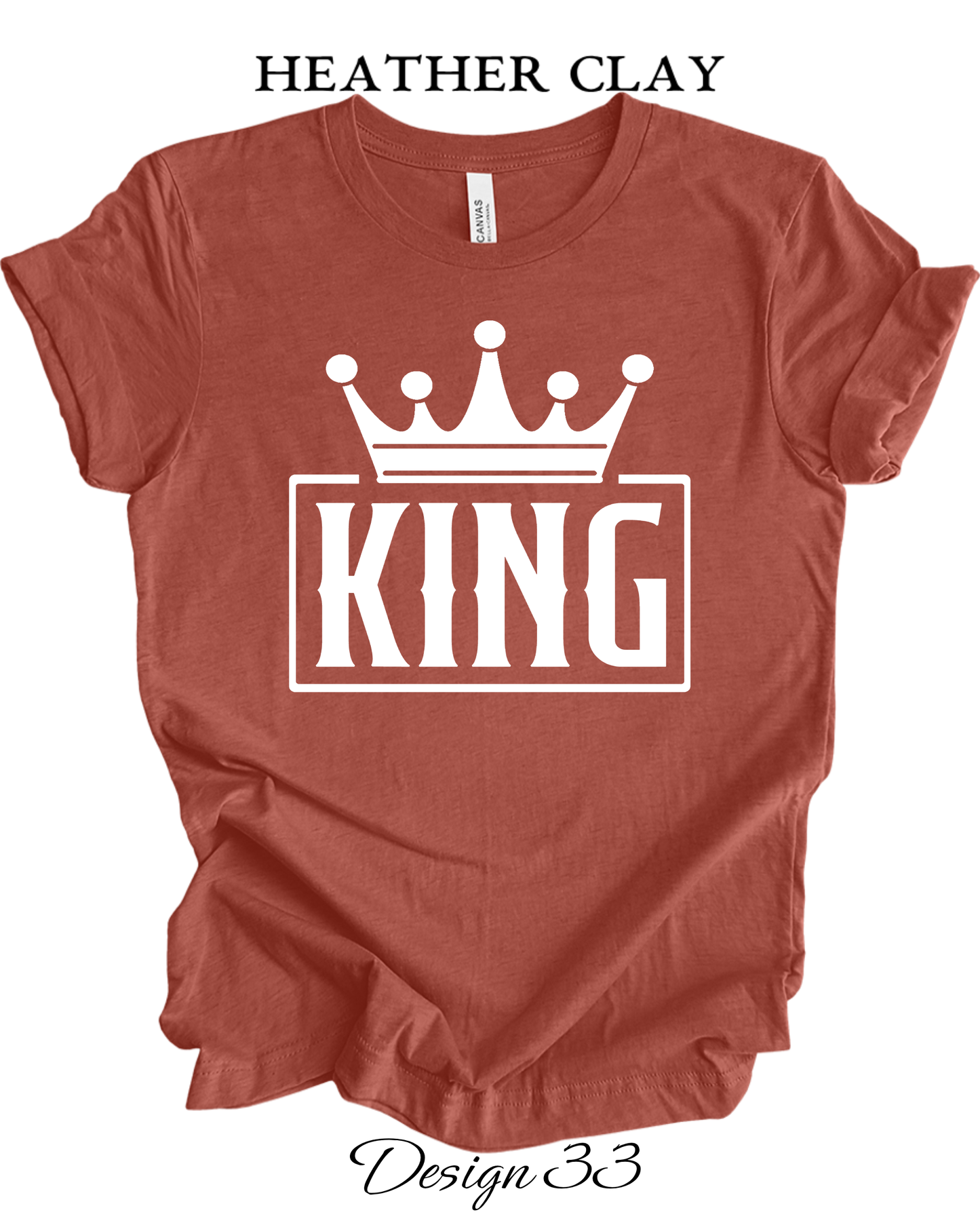 Custom Tee Unisex Crew Neck T-shirts | His & Hers Couples Matching Shirts