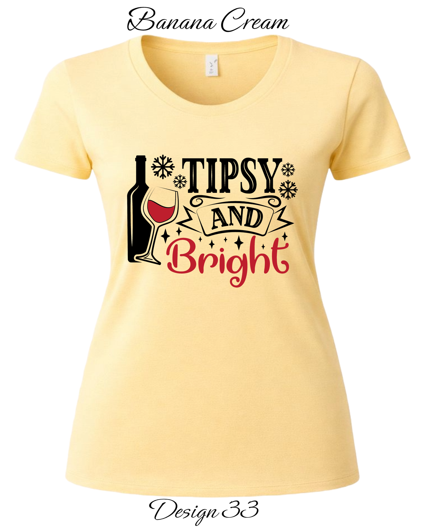 Custom Women's Tank Tops & Tees | Christmas Funny Drinking Inspired Tee