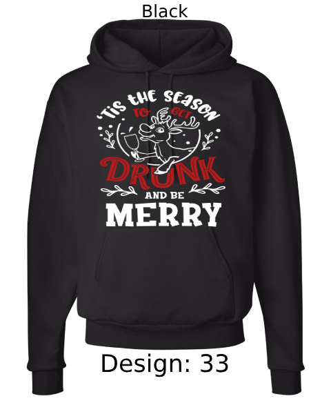 Unisex Christmas Funny Drinking Hoodie Sweatshirt | Custom Hoodie
