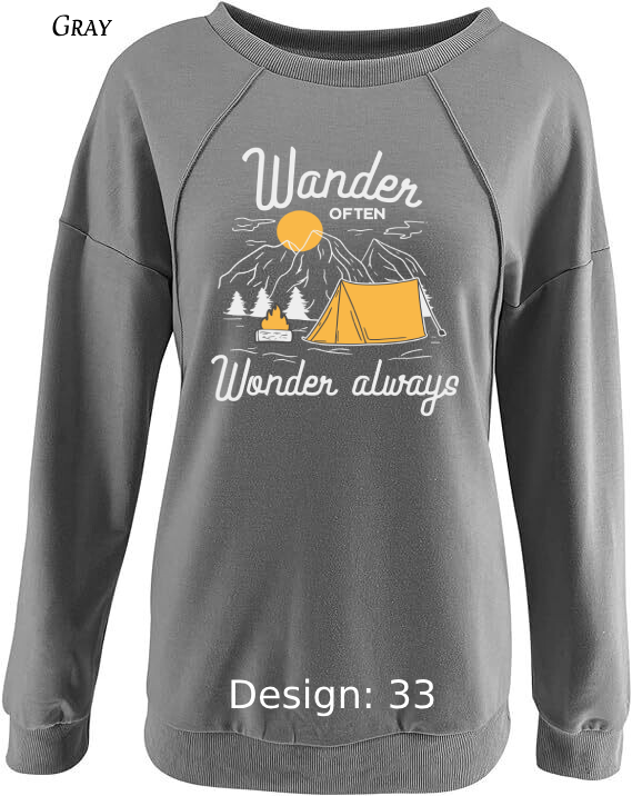 Sweatshirt Women's Camping Sweatshirt | Custom Sweatshirt