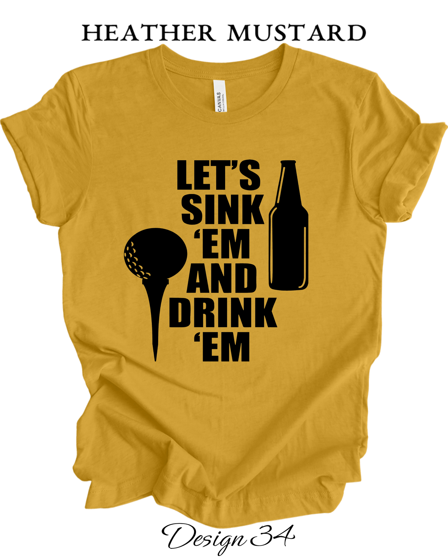 Custom Tee Unisex Crew Neck T-shirts | Golf Inspired Tees