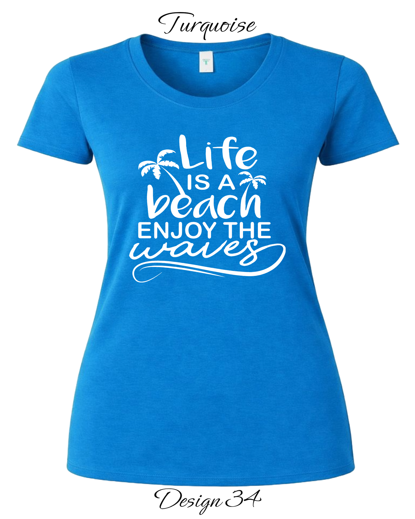 Custom Women's Tank Tops & Tees | Beach Inspired Tee
