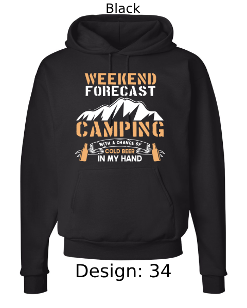 Unisex Camping Hoodie Sweatshirt | Custom Hoodie