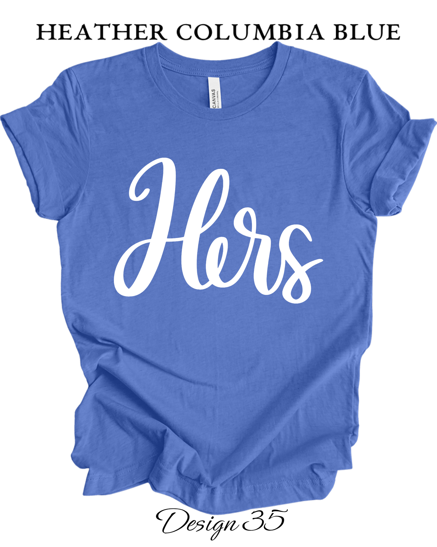 Custom Tee Unisex Crew Neck T-shirts | His & Hers Couples Matching Shirts