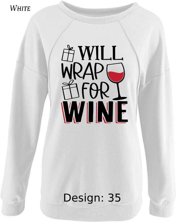 Sweatshirt Women's Christmas Funny Drinking Sweatshirt | Custom Sweatshirt