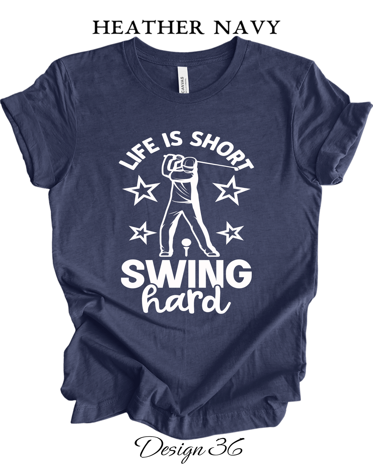 Custom Tee Unisex Crew Neck T-shirts | Golf Inspired Tees