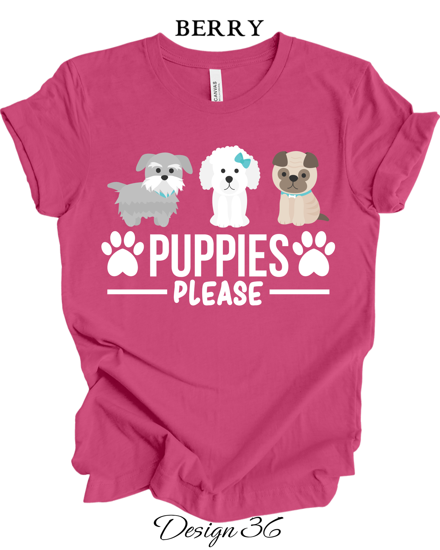 Custom Tee Unisex Crew Neck T-shirts | Dog Inspired Tee