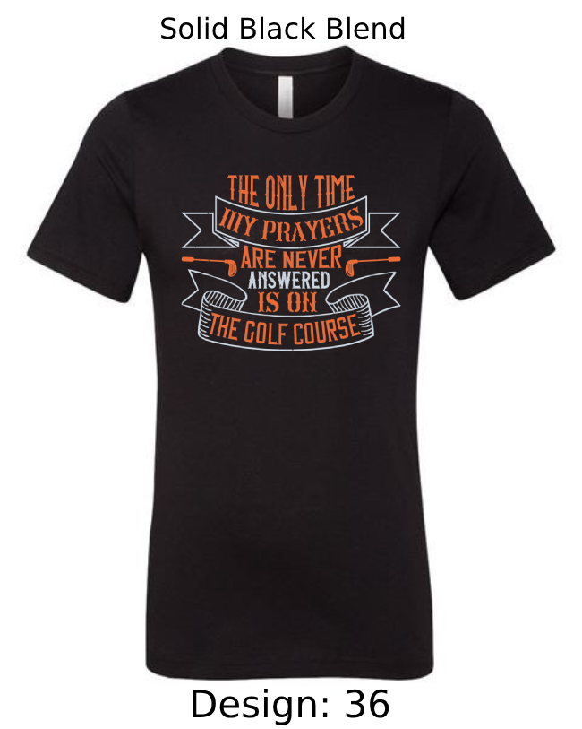Shirts Men's Customized T-Shirts | Golf Themed Tee