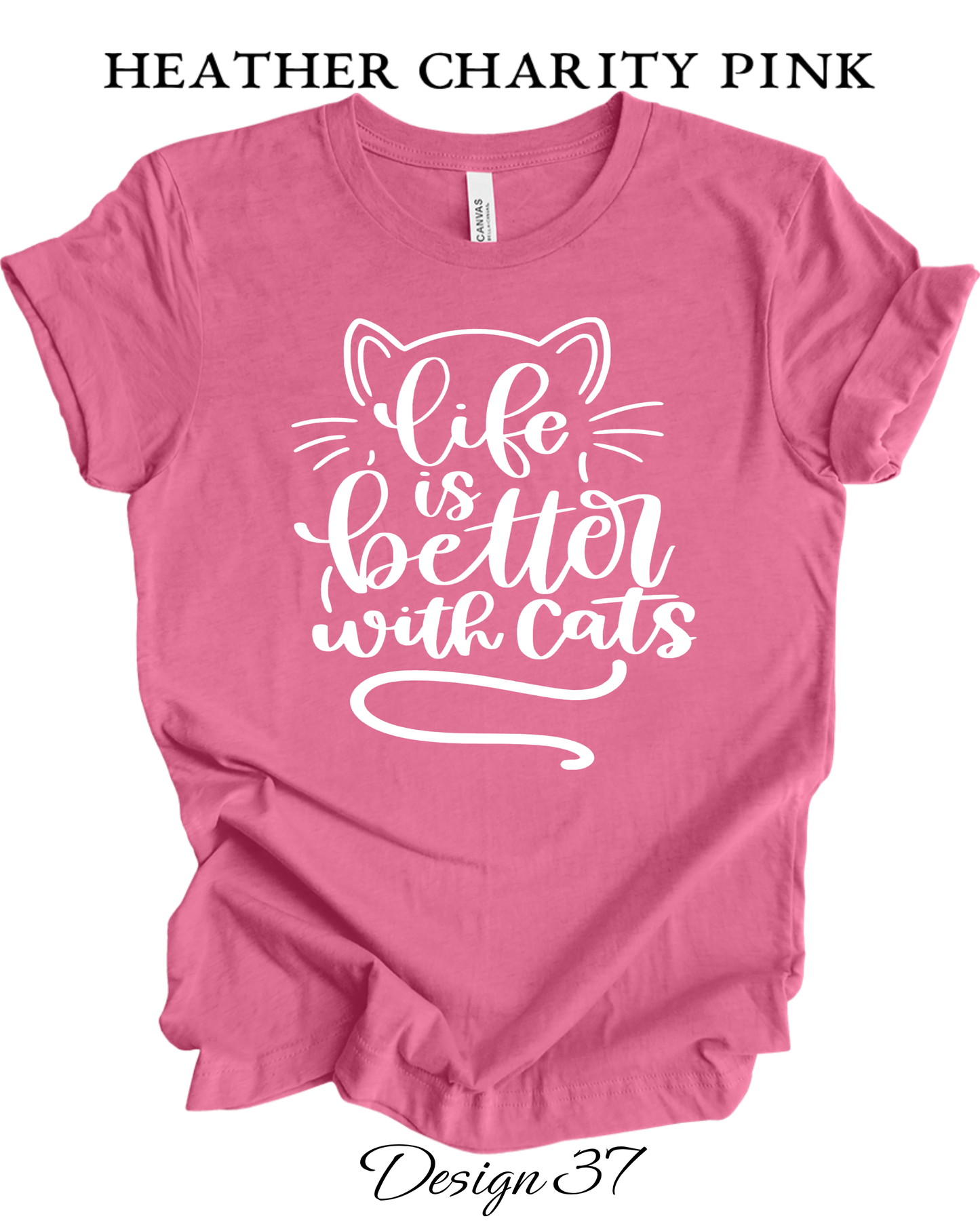 Custom Tee Unisex Crew Neck T-Shirts  | Cat Inspired Tee