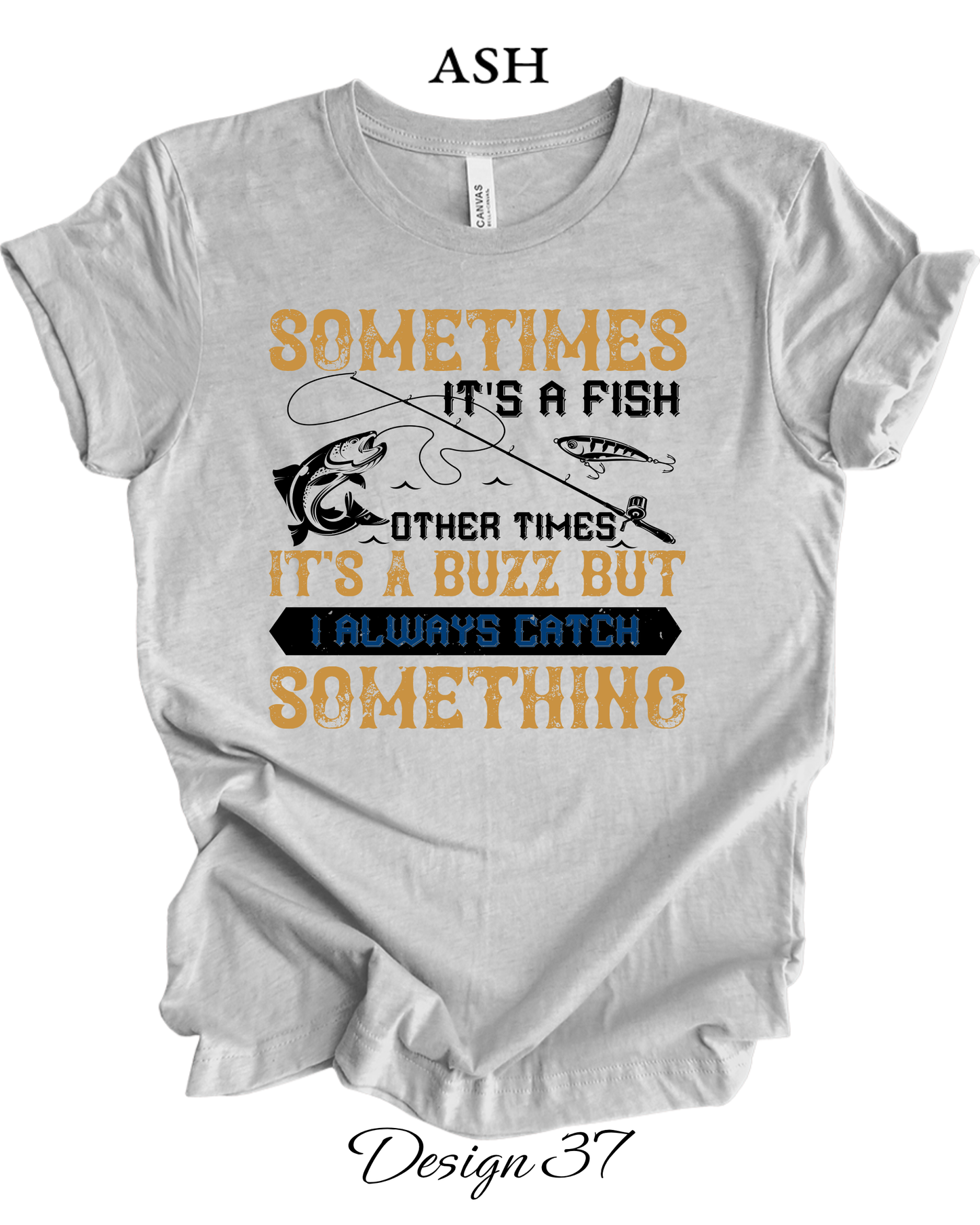 Custom Tee Unisex Crew Neck T-Shirts | Fishing Inspired Tees