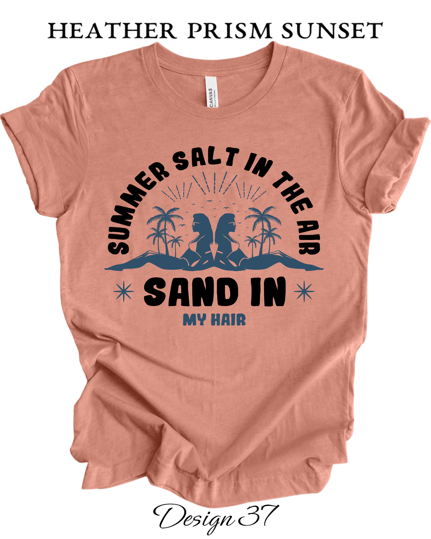 Custom Tee Unisex Crew Neck T-Shirts | Summer, Surfing, & Sunshine Inspired Tee