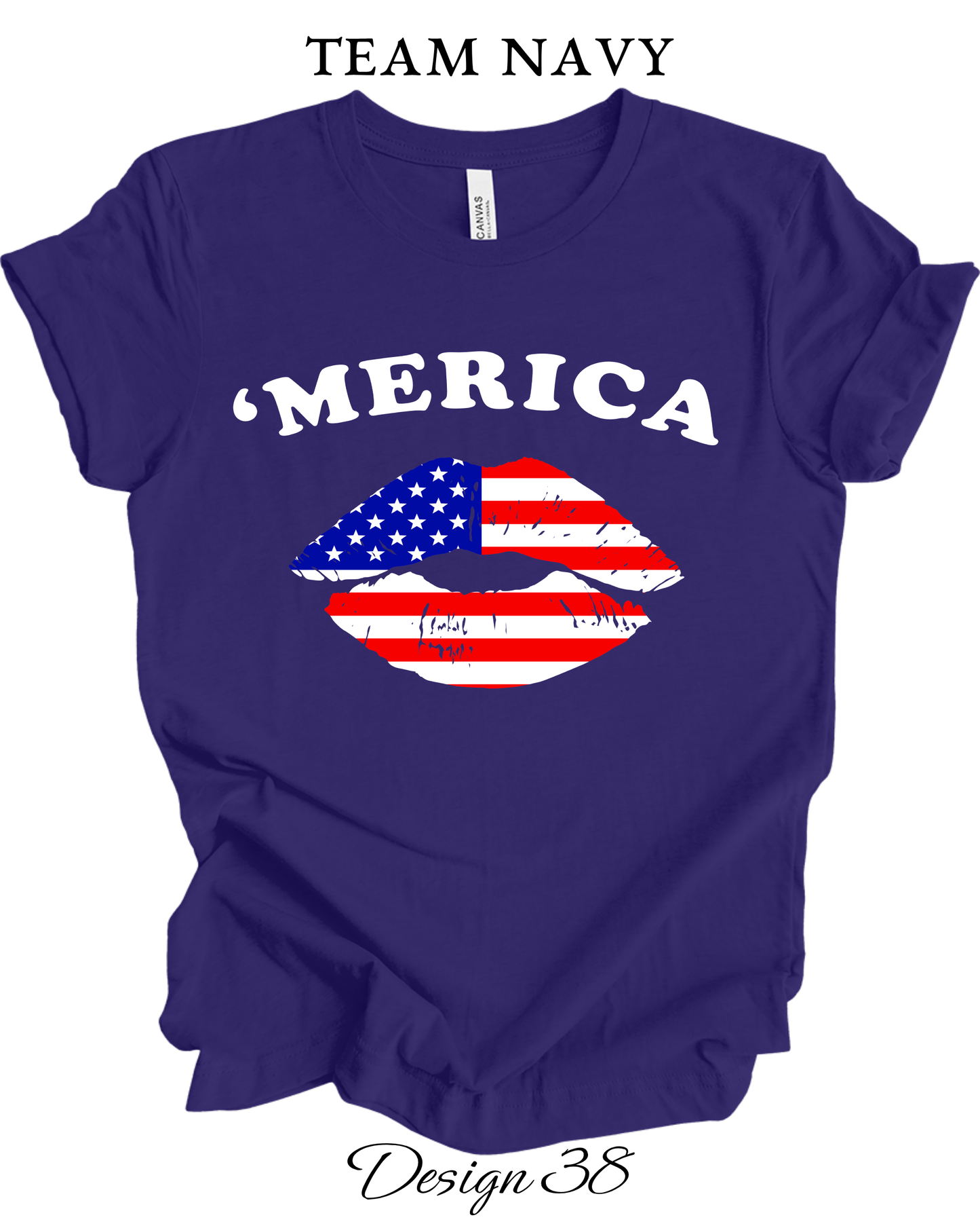 Custom Tee Unisex Crew Neck T-shirts | Patriotic Inspired Tee