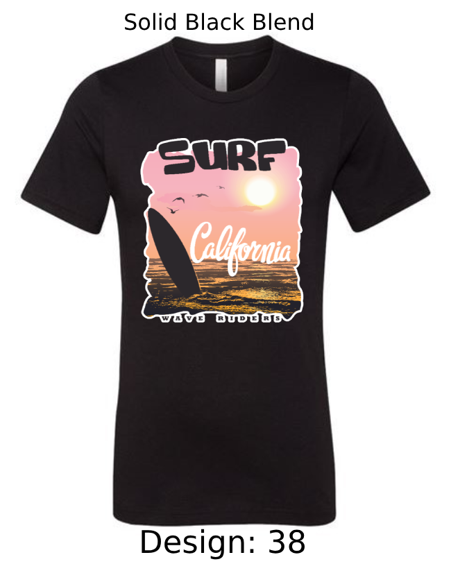 Shirts Men's Customized T-shirts | Summer, Surfing, & Sunshine Themed Tee