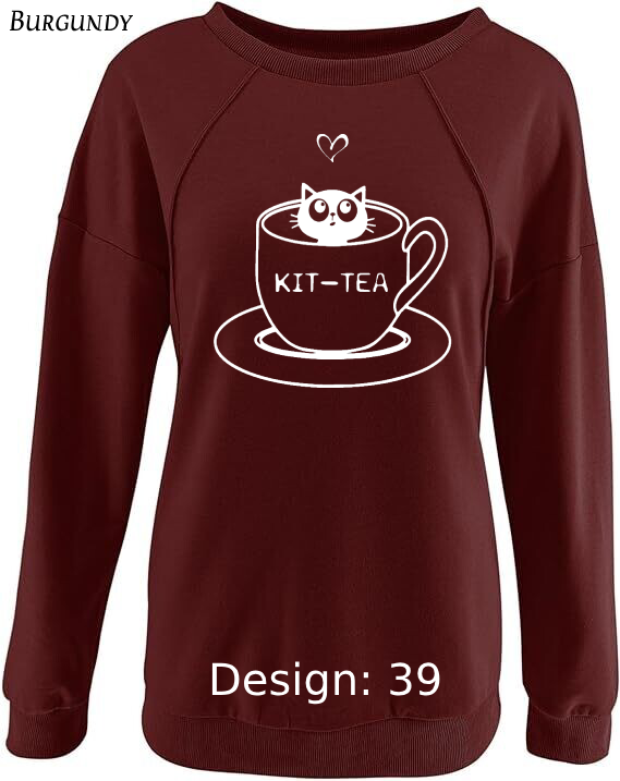 Sweatshirt Women's Cat Sweatshirt | Custom Sweatshirt