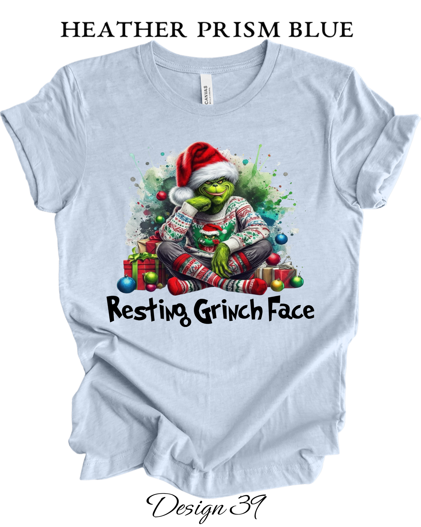 Custom Tee Unisex Crew Neck T-Shirts | Christmas Funny Grinch Inspired Tee