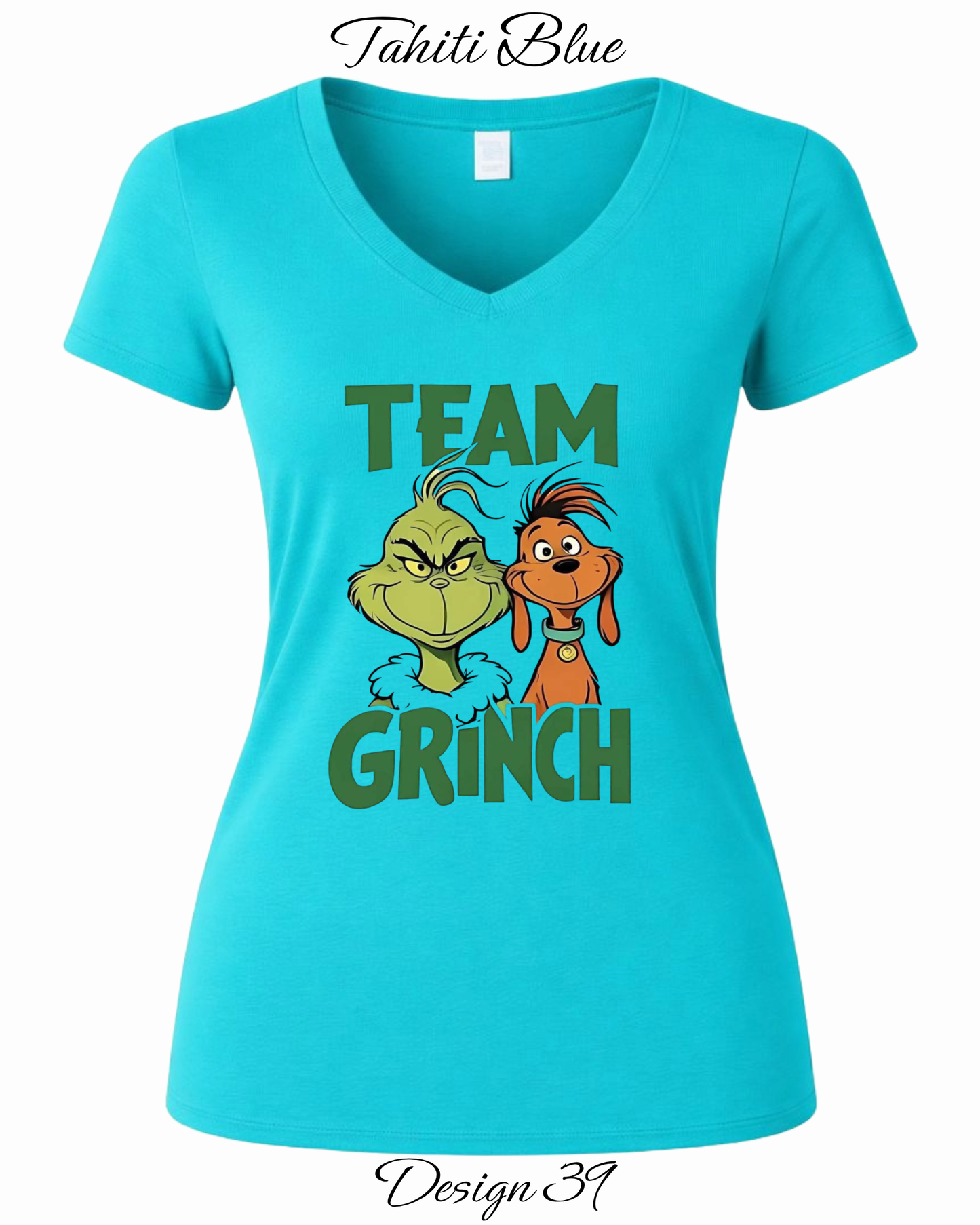 Custom Women's Tank Tops & Tees | Christmas Funny Grinch Inspired Tee
