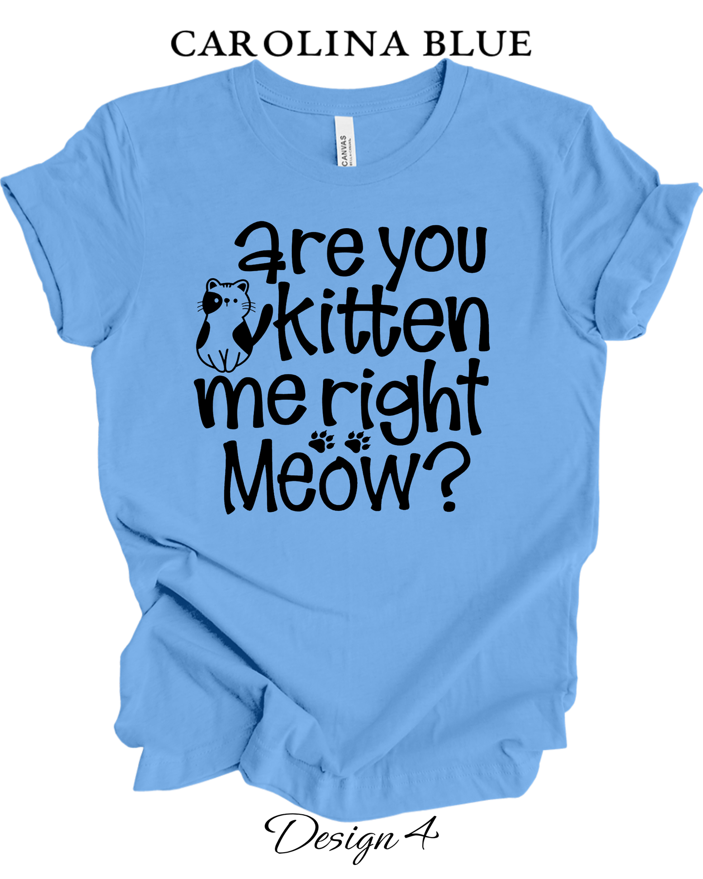 Custom Tee Unisex Crew Neck T-Shirts  | Cat Inspired Tee