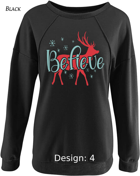 Sweatshirt Women's Christmas Funny & Cute Sweatshirt | Custom Sweatshirt
